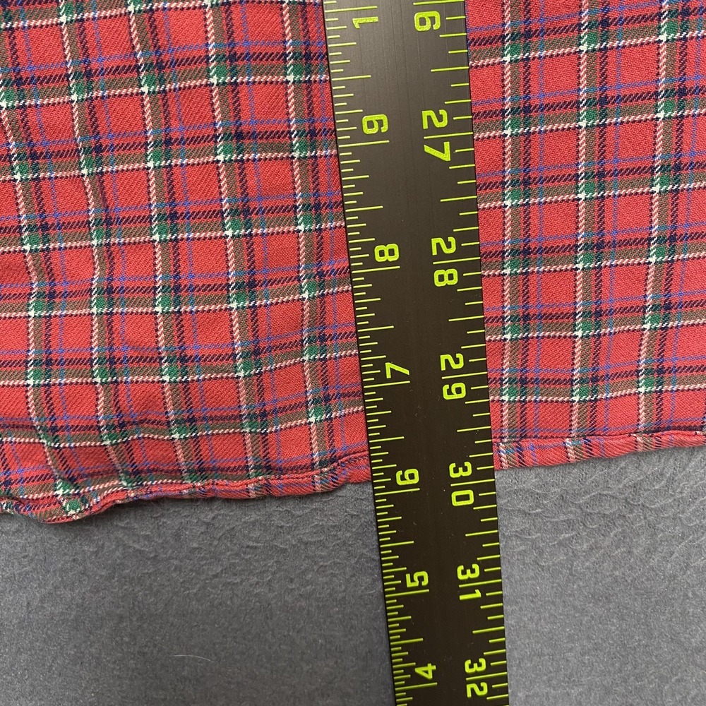 Ralph‎ Lauren Shirt Mens Large Red Green Plaid Classic Fit Button Down Cotton - Picture 8 of 9